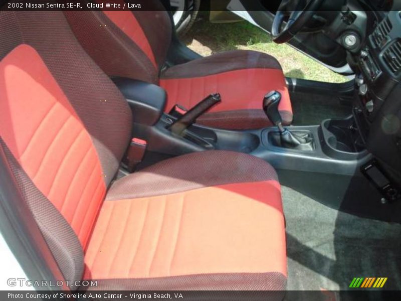 Cloud White / Lava 2002 Nissan Sentra SE-R