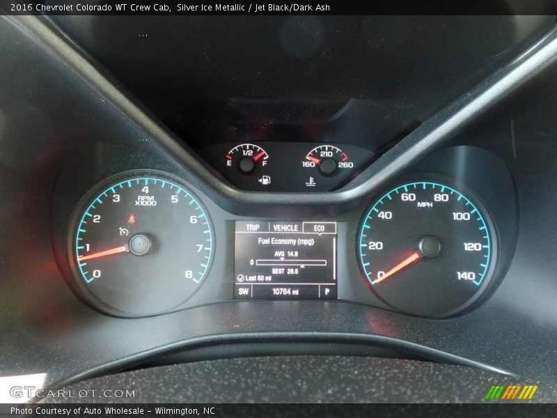 Silver Ice Metallic / Jet Black/Dark Ash 2016 Chevrolet Colorado WT Crew Cab