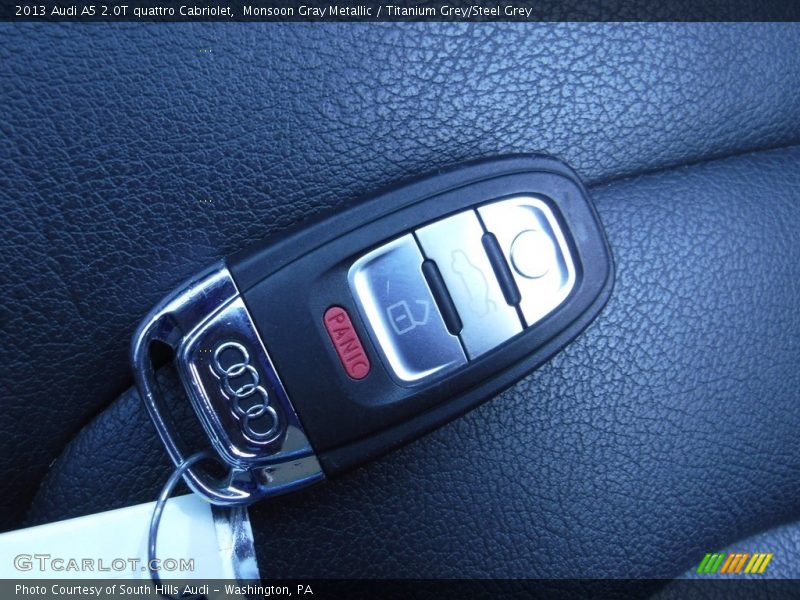 Monsoon Gray Metallic / Titanium Grey/Steel Grey 2013 Audi A5 2.0T quattro Cabriolet