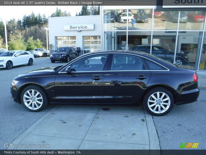 Brilliant Black / Nougat Brown 2014 Audi A6 2.0T quattro Sedan