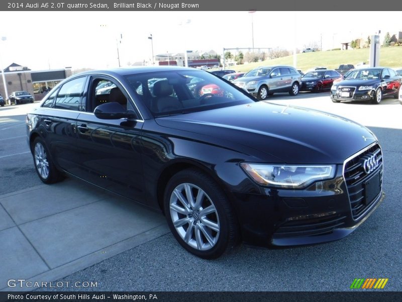 Brilliant Black / Nougat Brown 2014 Audi A6 2.0T quattro Sedan