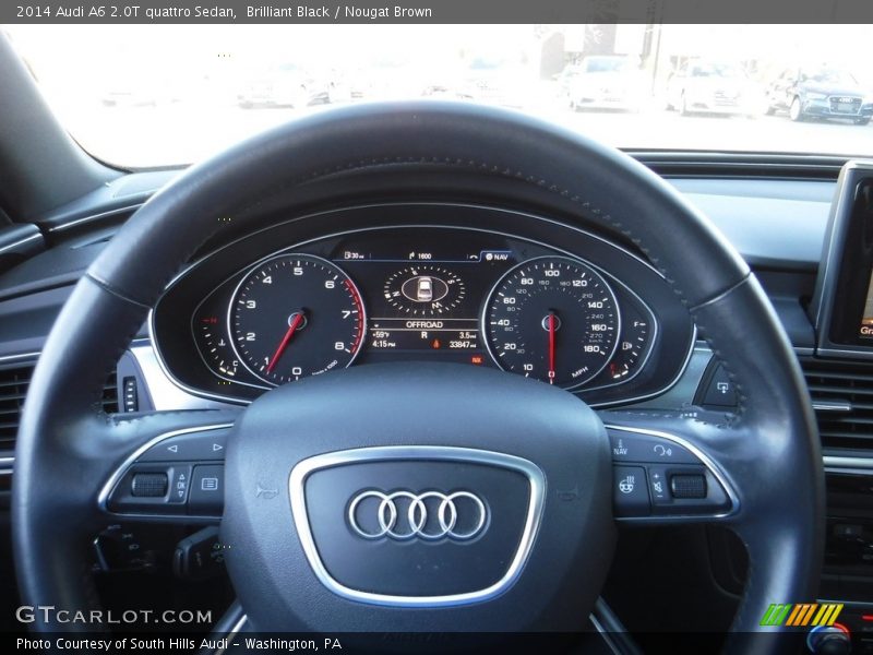 Brilliant Black / Nougat Brown 2014 Audi A6 2.0T quattro Sedan