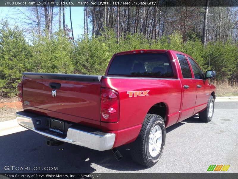 Inferno Red Crystal Pearl / Medium Slate Gray 2008 Dodge Ram 1500 TRX Quad Cab