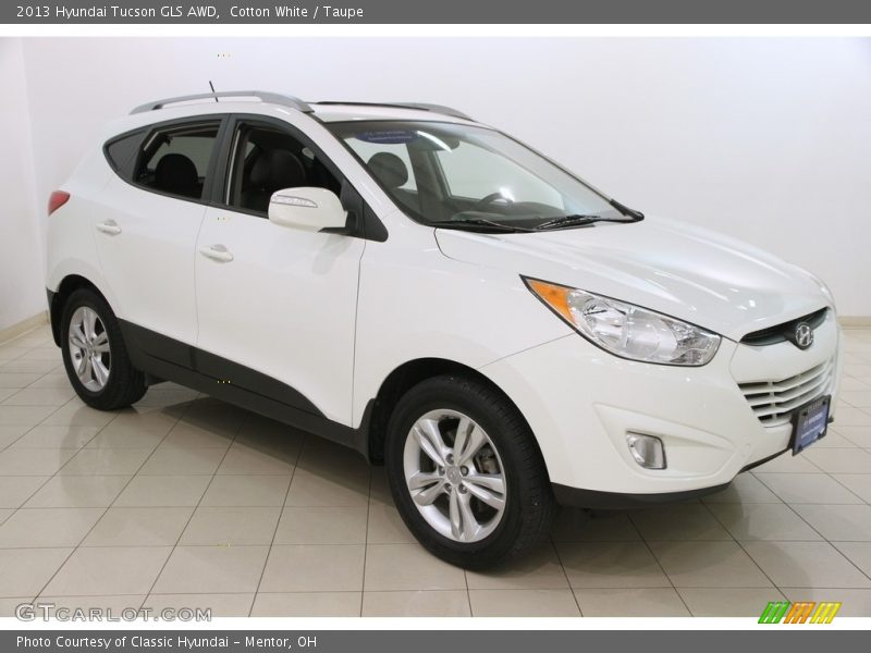 Cotton White / Taupe 2013 Hyundai Tucson GLS AWD