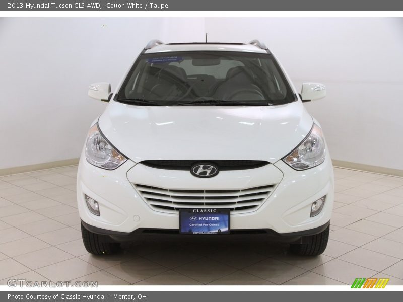 Cotton White / Taupe 2013 Hyundai Tucson GLS AWD