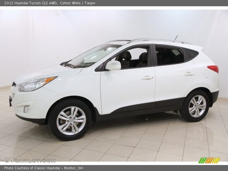 Cotton White / Taupe 2013 Hyundai Tucson GLS AWD