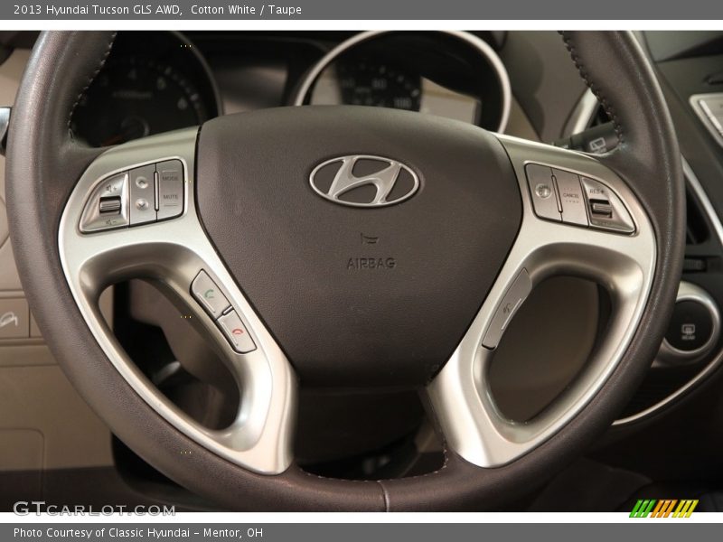 Cotton White / Taupe 2013 Hyundai Tucson GLS AWD