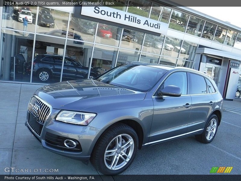 Monsoon Gray Metallic / Black 2014 Audi Q5 2.0 TFSI quattro