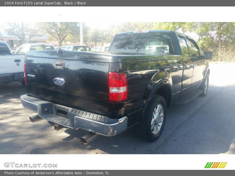 Black / Black 2004 Ford F150 Lariat SuperCab