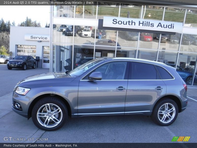 Monsoon Gray Metallic / Black 2014 Audi Q5 2.0 TFSI quattro