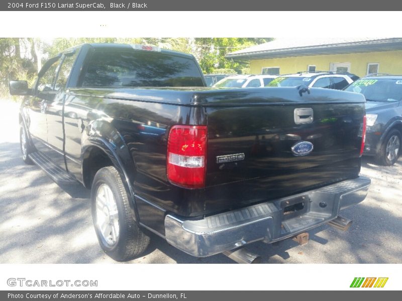 Black / Black 2004 Ford F150 Lariat SuperCab