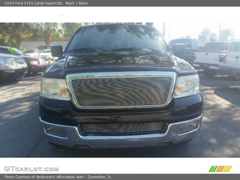 Black / Black 2004 Ford F150 Lariat SuperCab
