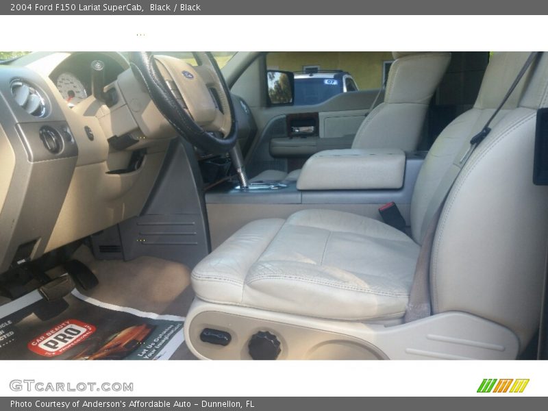 Black / Black 2004 Ford F150 Lariat SuperCab