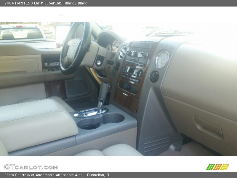Black / Black 2004 Ford F150 Lariat SuperCab