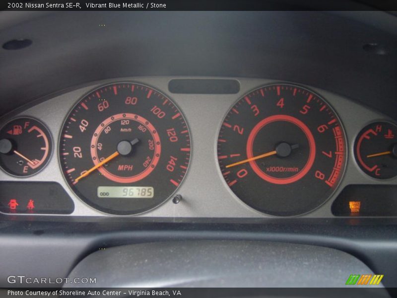 Vibrant Blue Metallic / Stone 2002 Nissan Sentra SE-R