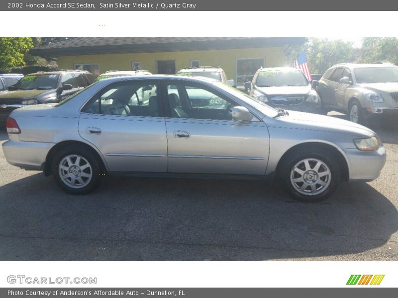 Satin Silver Metallic / Quartz Gray 2002 Honda Accord SE Sedan