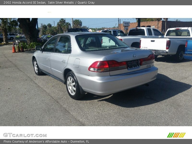 Satin Silver Metallic / Quartz Gray 2002 Honda Accord SE Sedan