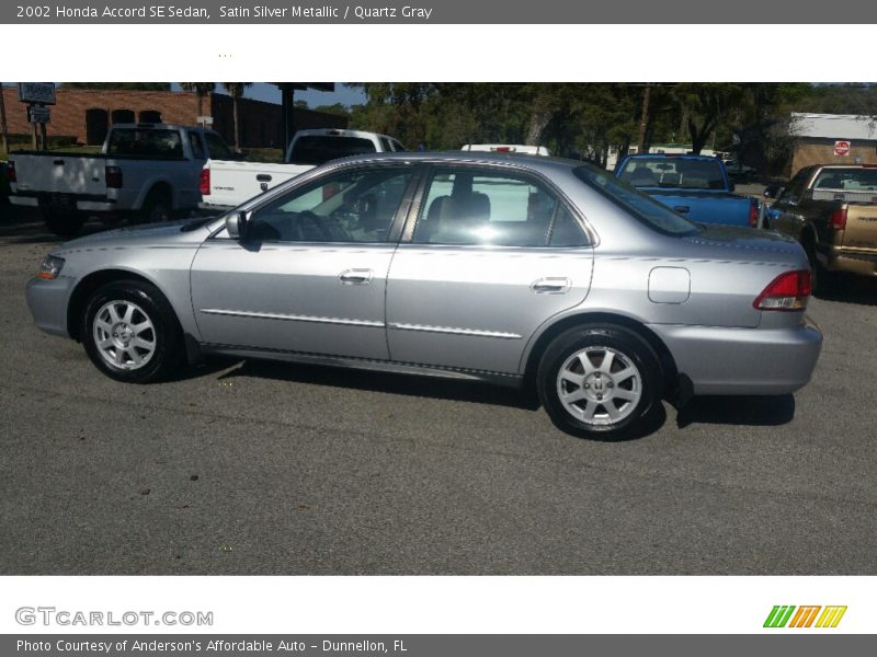 Satin Silver Metallic / Quartz Gray 2002 Honda Accord SE Sedan