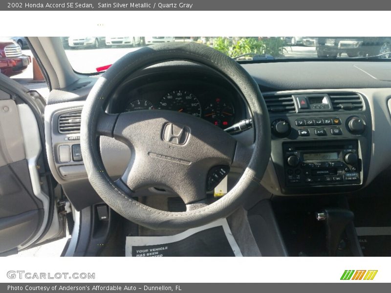 Satin Silver Metallic / Quartz Gray 2002 Honda Accord SE Sedan