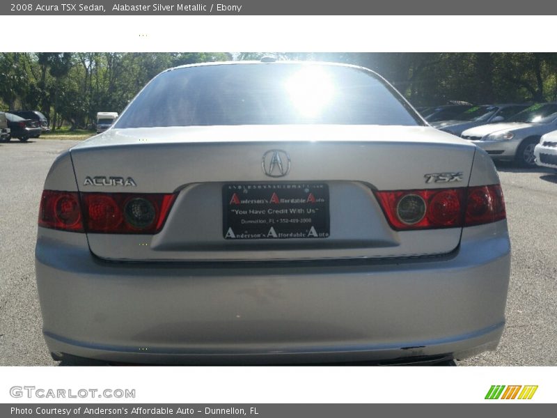 Alabaster Silver Metallic / Ebony 2008 Acura TSX Sedan