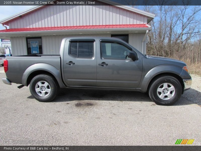 Storm Gray Metallic / Steel 2005 Nissan Frontier SE Crew Cab