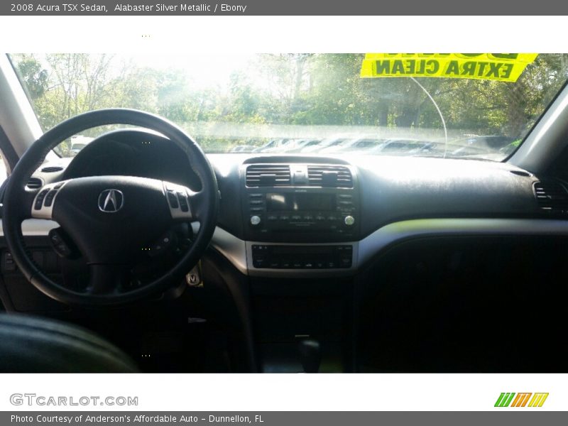Alabaster Silver Metallic / Ebony 2008 Acura TSX Sedan