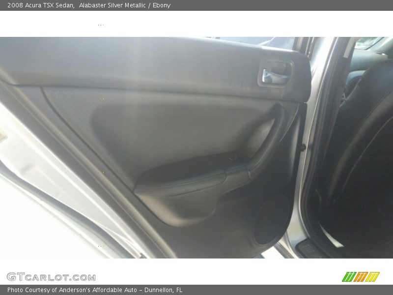 Alabaster Silver Metallic / Ebony 2008 Acura TSX Sedan