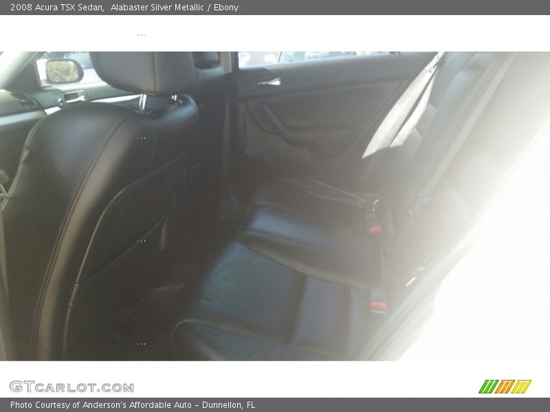 Alabaster Silver Metallic / Ebony 2008 Acura TSX Sedan