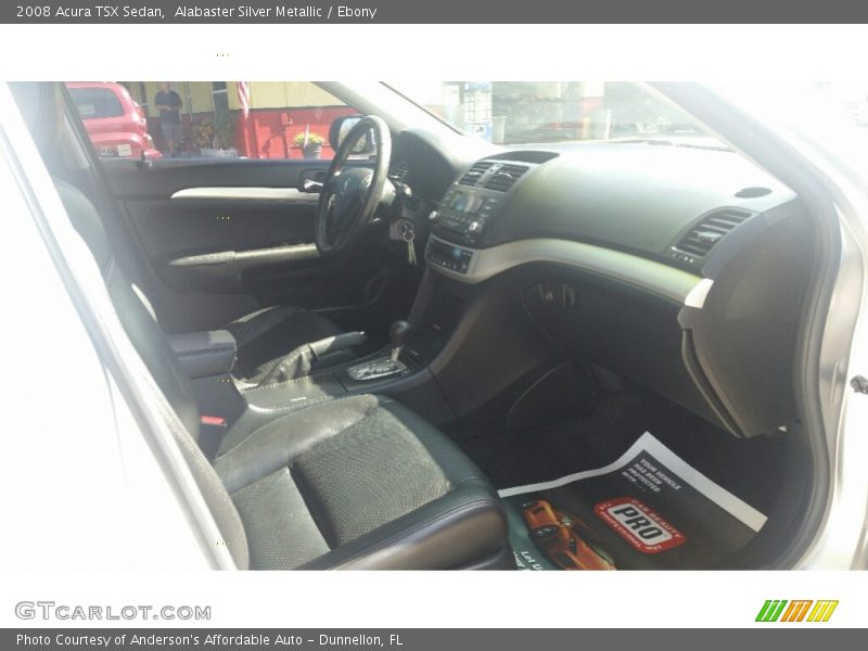 Alabaster Silver Metallic / Ebony 2008 Acura TSX Sedan