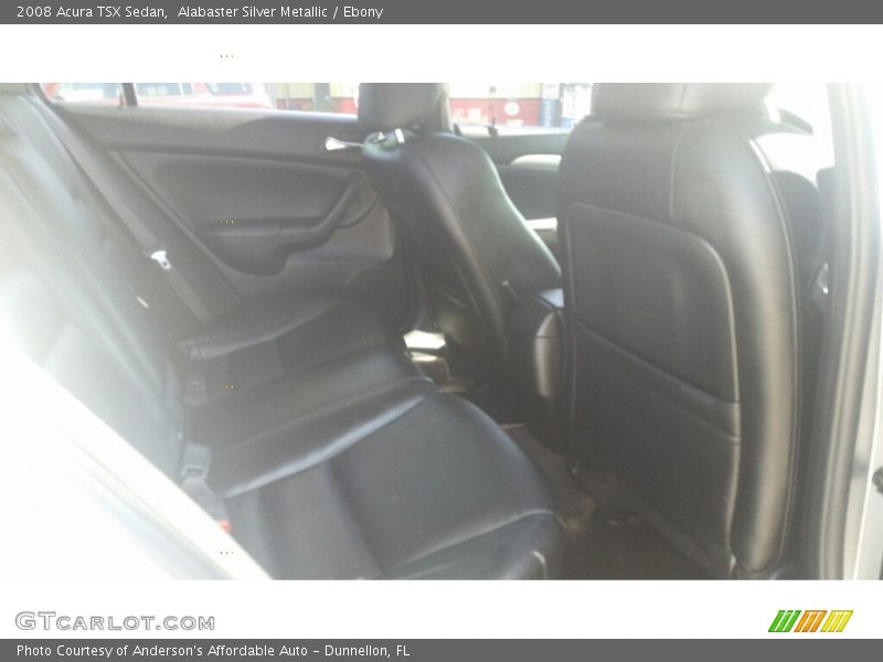 Alabaster Silver Metallic / Ebony 2008 Acura TSX Sedan