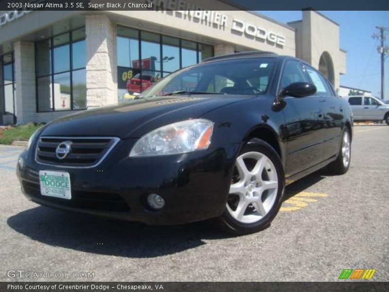 Super Black / Charcoal 2003 Nissan Altima 3.5 SE