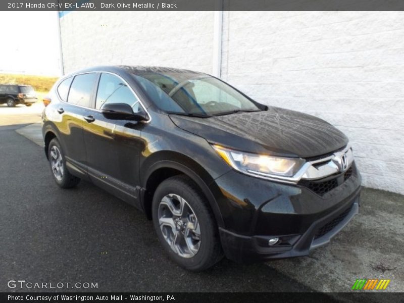 Dark Olive Metallic / Black 2017 Honda CR-V EX-L AWD