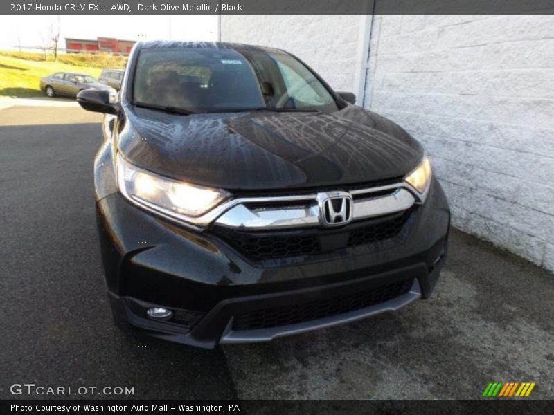 Dark Olive Metallic / Black 2017 Honda CR-V EX-L AWD