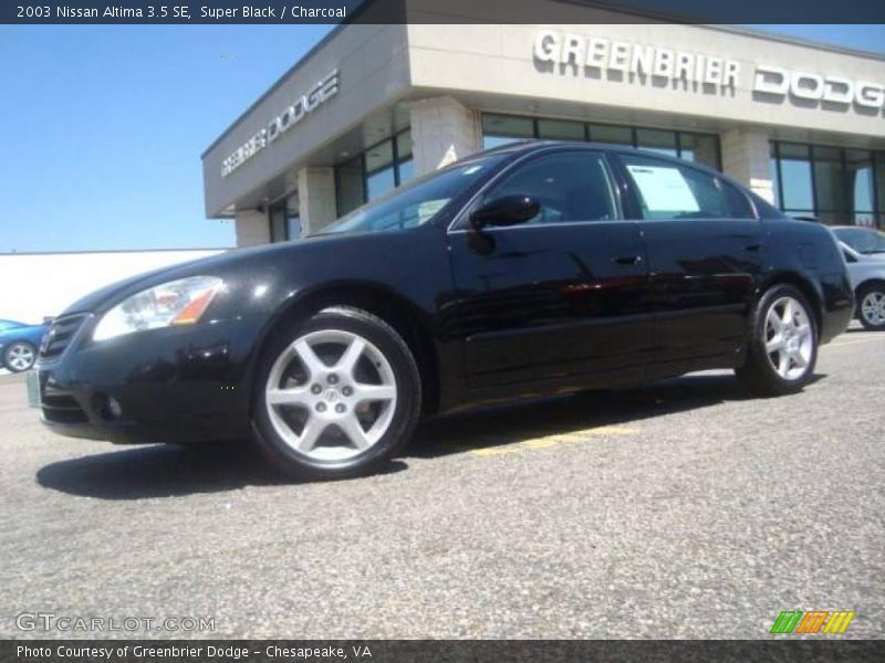 Super Black / Charcoal 2003 Nissan Altima 3.5 SE