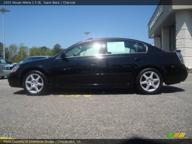 Super Black / Charcoal 2003 Nissan Altima 3.5 SE