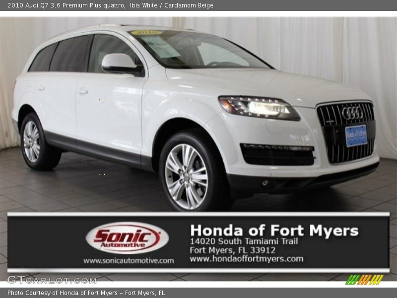 Ibis White / Cardamom Beige 2010 Audi Q7 3.6 Premium Plus quattro
