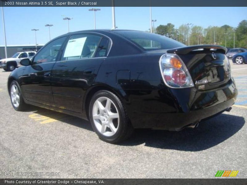 Super Black / Charcoal 2003 Nissan Altima 3.5 SE