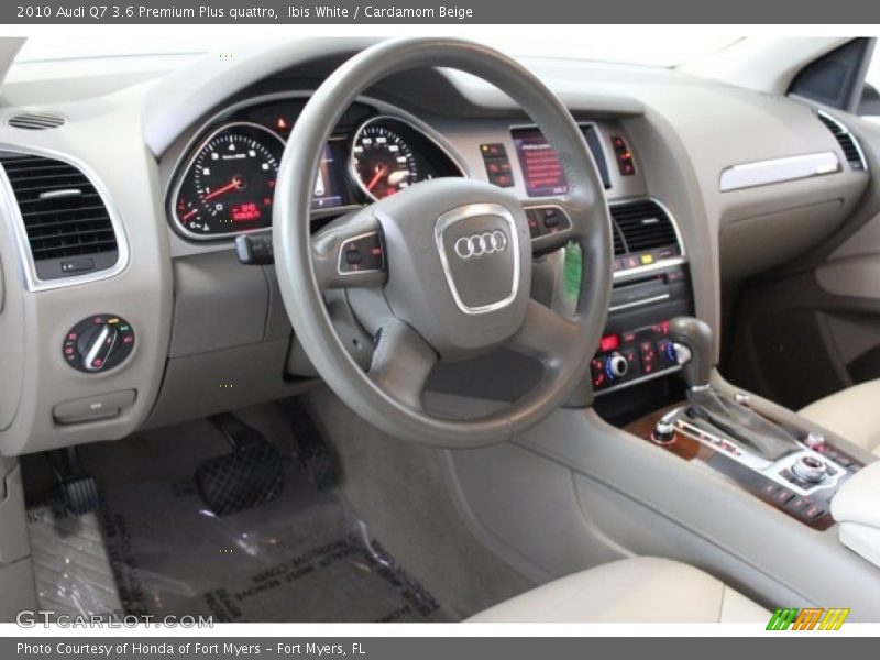 Ibis White / Cardamom Beige 2010 Audi Q7 3.6 Premium Plus quattro