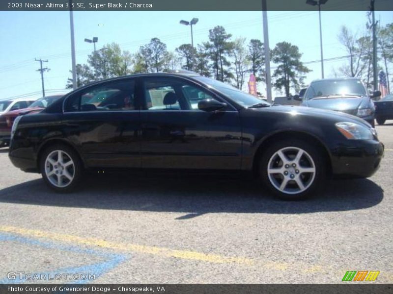 Super Black / Charcoal 2003 Nissan Altima 3.5 SE