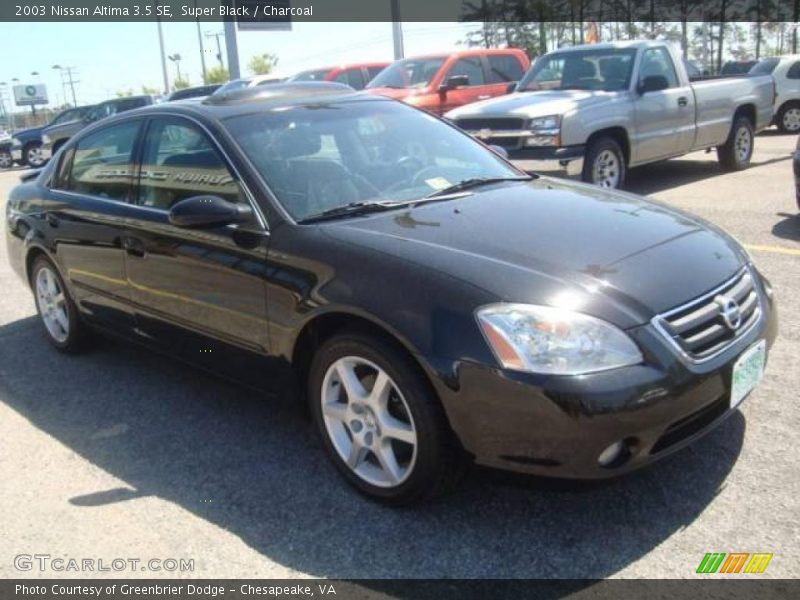 Super Black / Charcoal 2003 Nissan Altima 3.5 SE