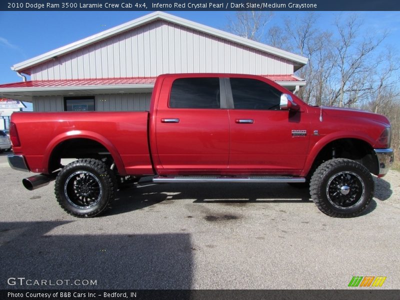 Inferno Red Crystal Pearl / Dark Slate/Medium Graystone 2010 Dodge Ram 3500 Laramie Crew Cab 4x4
