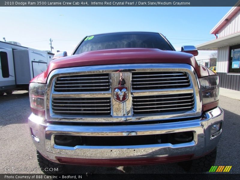 Inferno Red Crystal Pearl / Dark Slate/Medium Graystone 2010 Dodge Ram 3500 Laramie Crew Cab 4x4
