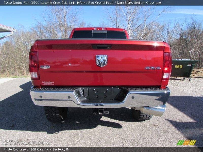 Inferno Red Crystal Pearl / Dark Slate/Medium Graystone 2010 Dodge Ram 3500 Laramie Crew Cab 4x4