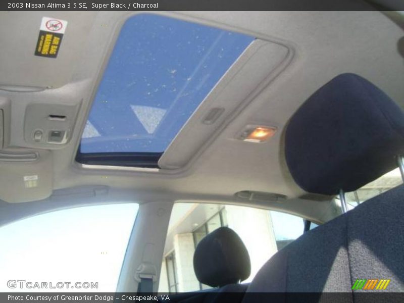 Super Black / Charcoal 2003 Nissan Altima 3.5 SE