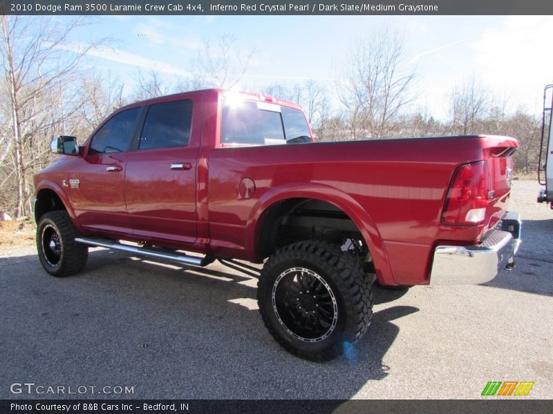 Inferno Red Crystal Pearl / Dark Slate/Medium Graystone 2010 Dodge Ram 3500 Laramie Crew Cab 4x4