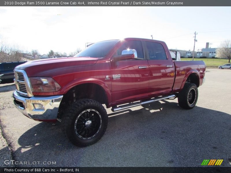 Inferno Red Crystal Pearl / Dark Slate/Medium Graystone 2010 Dodge Ram 3500 Laramie Crew Cab 4x4
