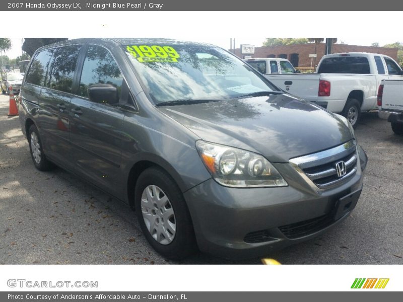 Midnight Blue Pearl / Gray 2007 Honda Odyssey LX