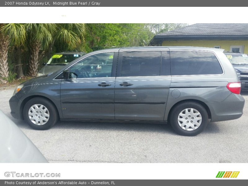 Midnight Blue Pearl / Gray 2007 Honda Odyssey LX