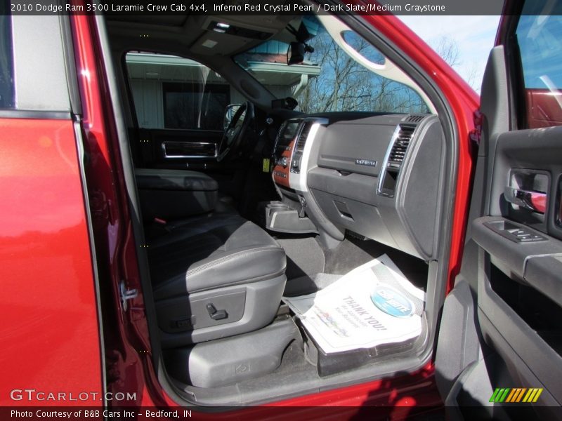 Inferno Red Crystal Pearl / Dark Slate/Medium Graystone 2010 Dodge Ram 3500 Laramie Crew Cab 4x4