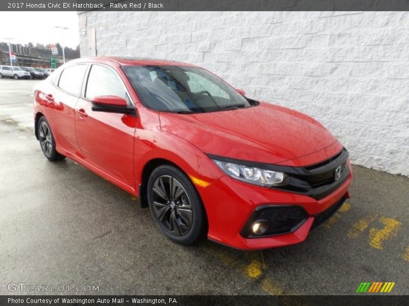 Rallye Red / Black 2017 Honda Civic EX Hatchback